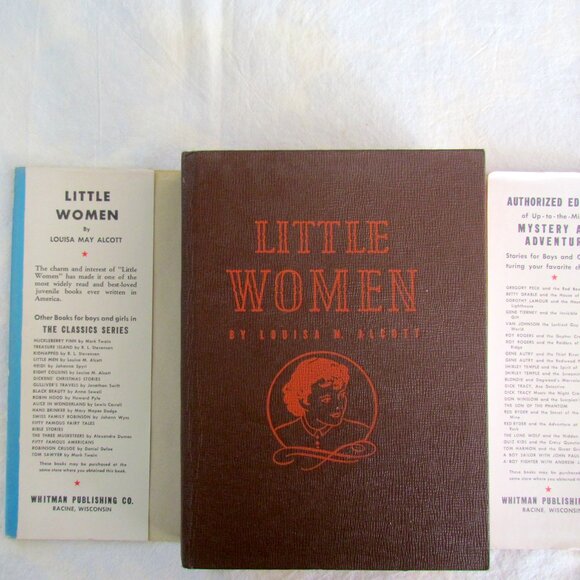 LITTLE WOMEN BOOK by LOUISA MAY ALCOTT, VINTAGE 1935 HC, WHITMAN #2134 ABRIDGED - Picture 2 of 11
